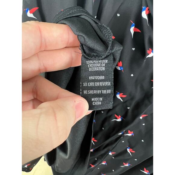 Torrid Studded Belted Bird Black Skirt - Picture 6 of 10